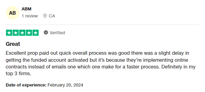 FXIFY-Trustpilot-Comment-1