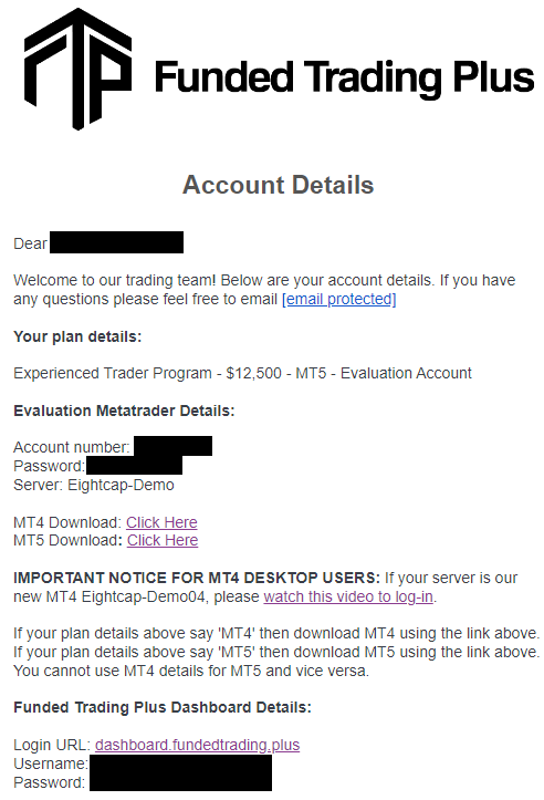 Funded-Trading-Plus-Receive-Login-Credentials
