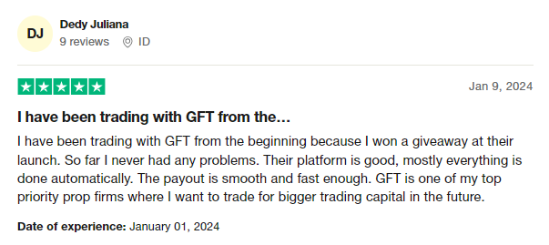 Goat-Funded-Trader-Trustpilot-Comment-1