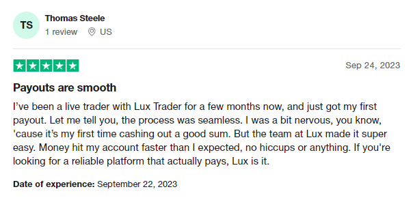 Lux-Trading-Firm-Trustpilot-Comment-2