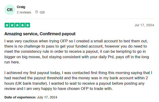 OFP-Funding-Trustpilot-Comment-1