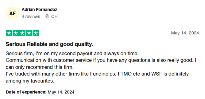 WSFunded-Trustpilot-Comment-2